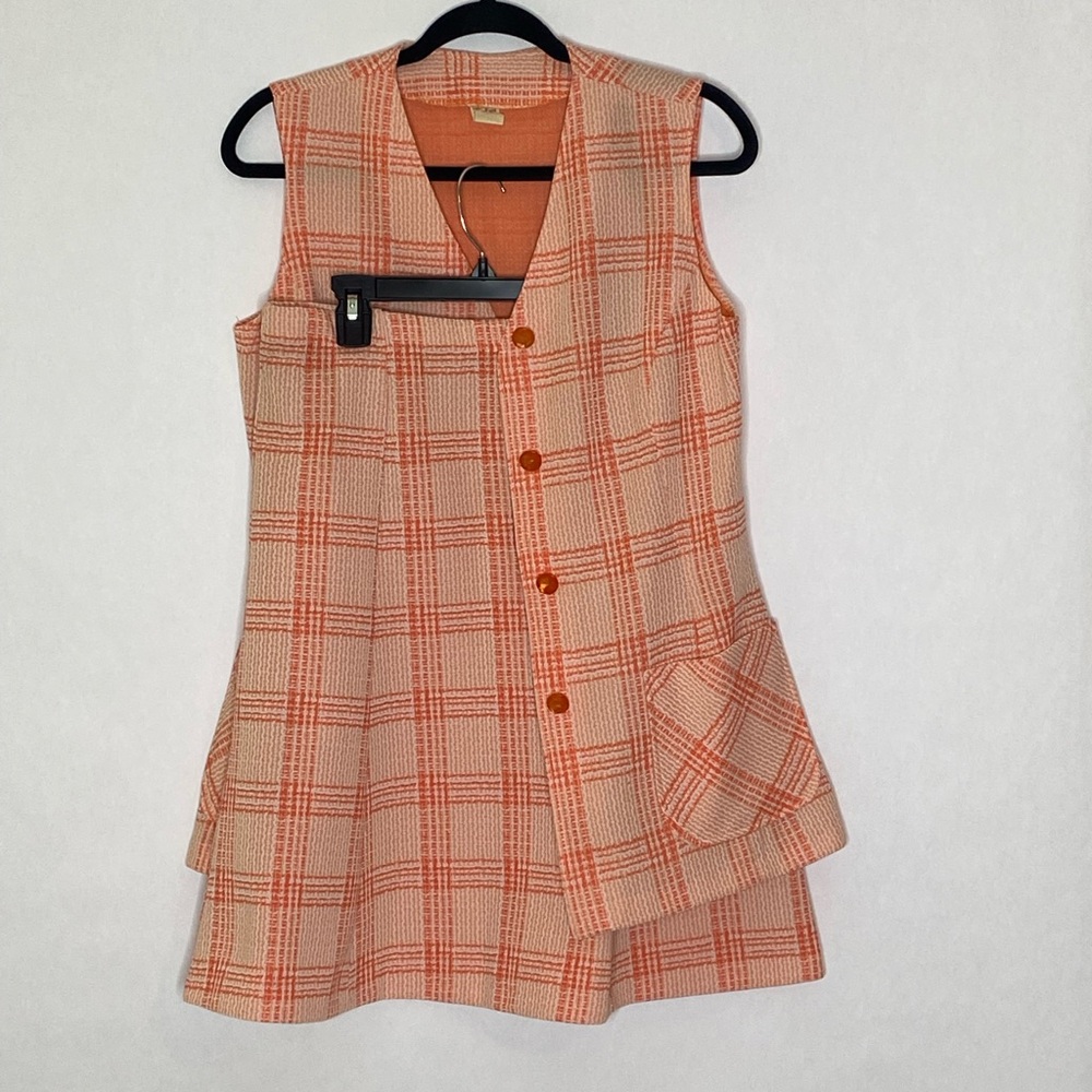 Vintage orange dreamsicle set. Vest & top
